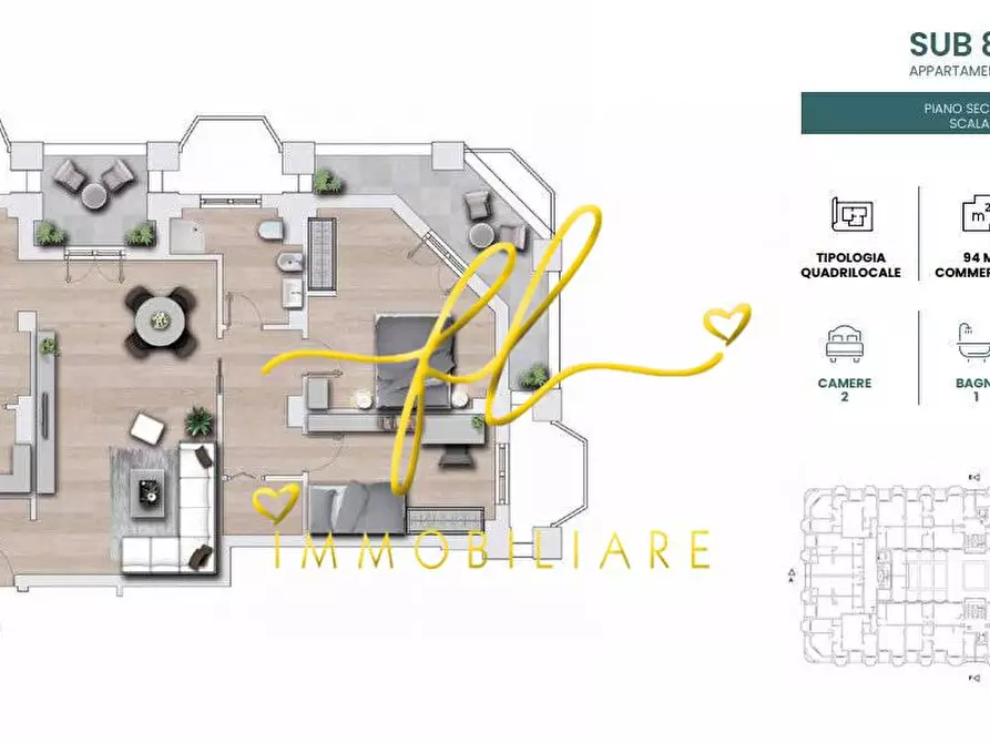 Immagine 7 di Appartamento in vendita  a Cecina