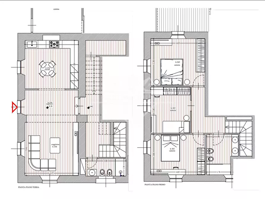 Immagine 1 di Casa semindipendente in vendita  a Carrara