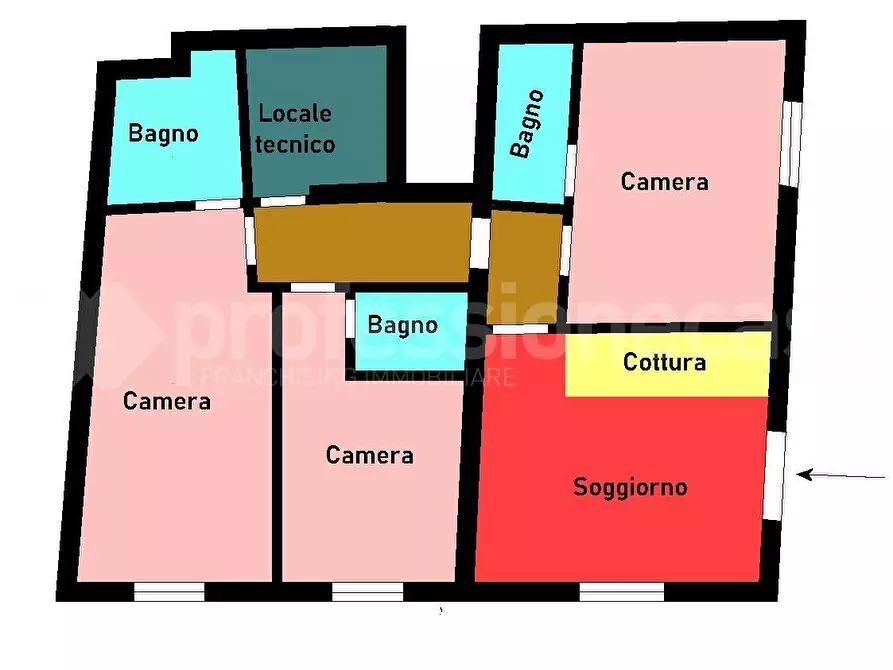 Immagine 1 di Appartamento in vendita  a Pisa