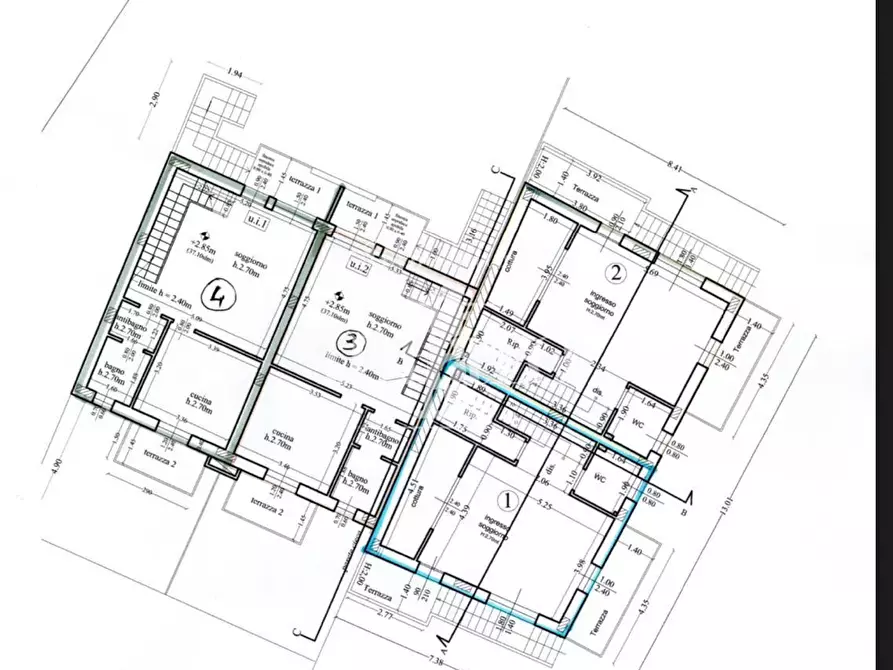 Immagine 5 di Villetta a schiera in vendita  a Campi Bisenzio