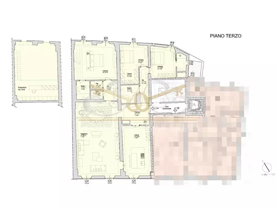 Immagine 5 di Appartamento in vendita  a Pisa