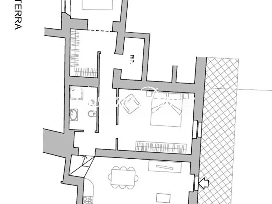 Immagine 20 di Porzione di casa in vendita  a Siena