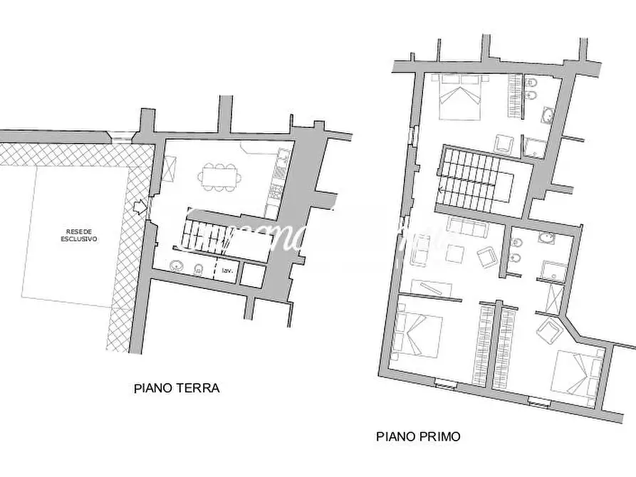 Immagine 19 di Porzione di casa in vendita  a Siena