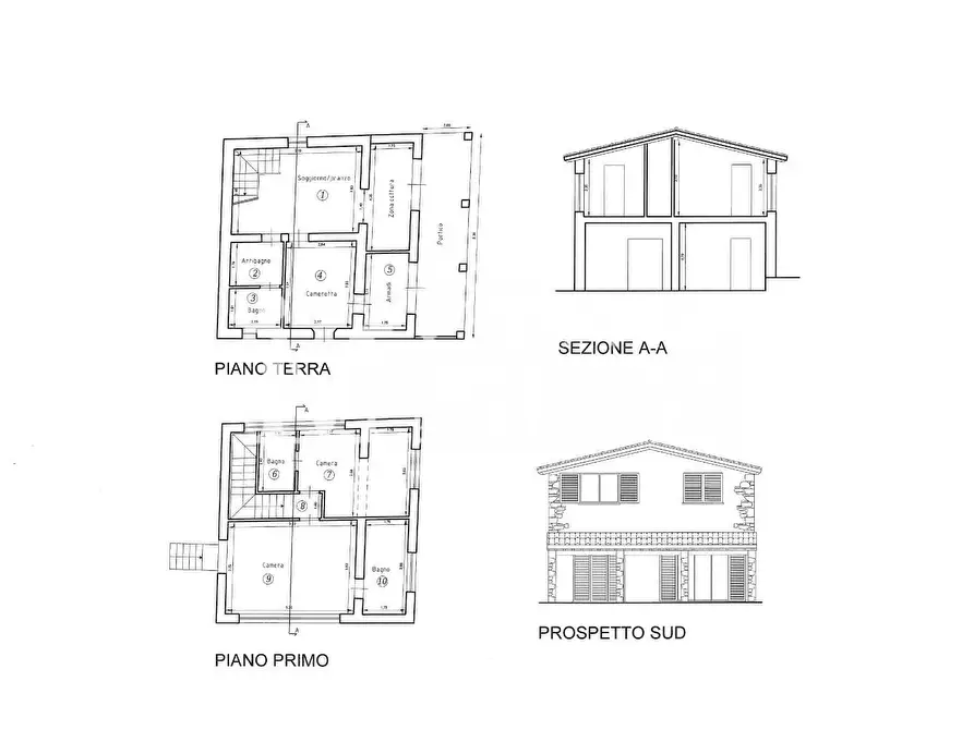 Immagine 9 di Casa colonica in vendita  a Pescaglia