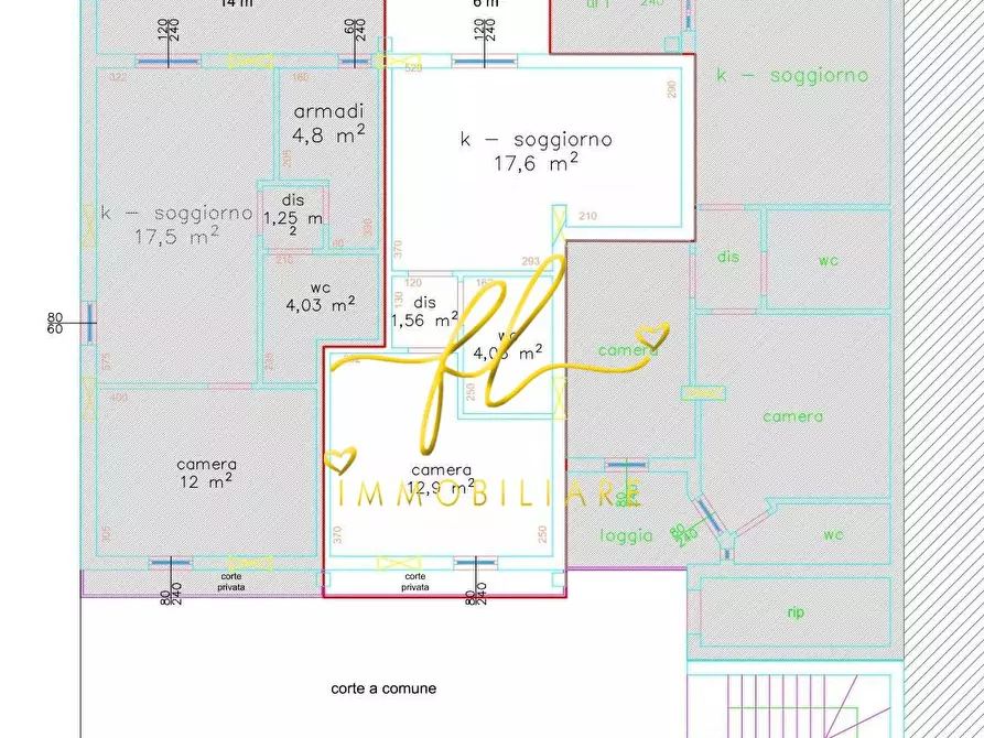 Immagine 4 di Appartamento in vendita  a Cecina