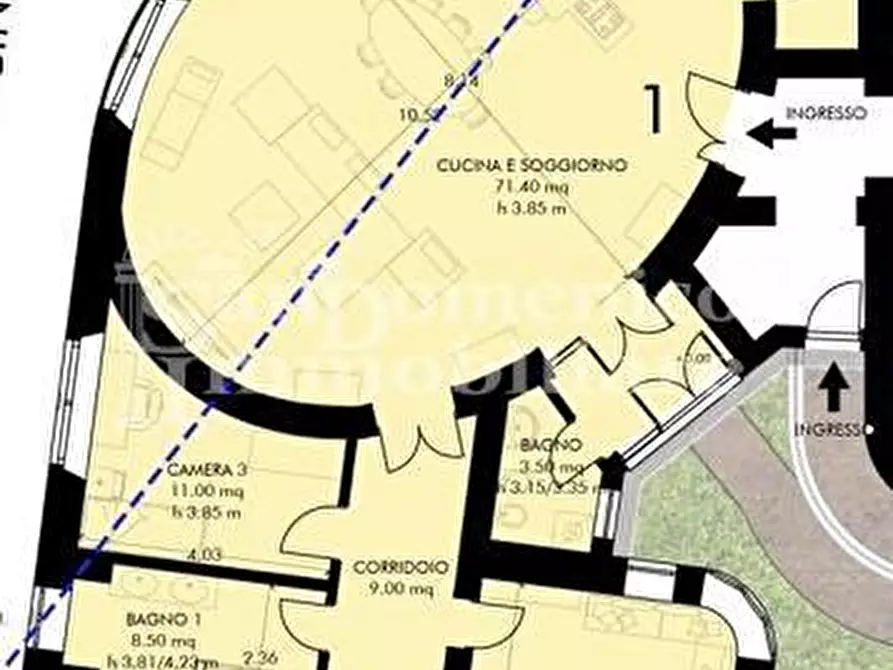 Immagine 2 di Appartamento in vendita  a Pisa