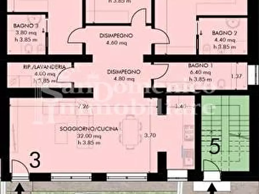 Immagine 2 di Appartamento in vendita  a Pisa