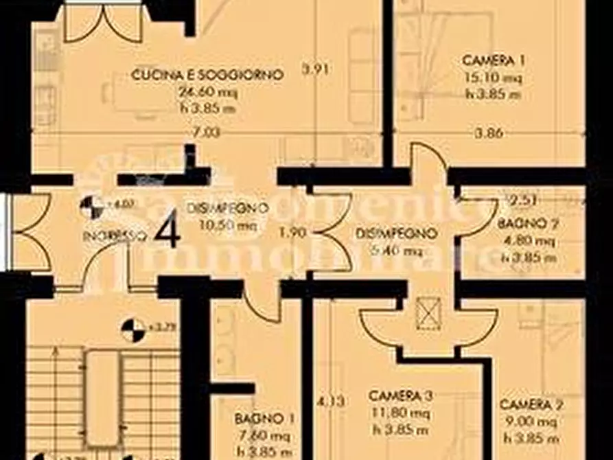 Immagine 6 di Appartamento in vendita  a Pisa