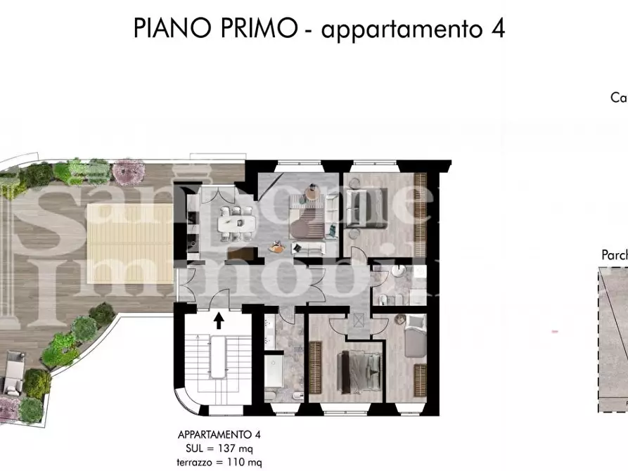 Immagine 1 di Appartamento in vendita  a Pisa