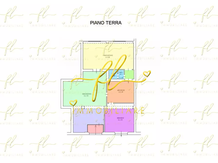 Immagine 1 di Locale commerciale in vendita  a Cecina