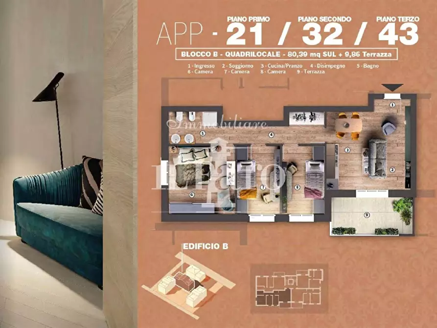 Immagine 16 di Appartamento in vendita  a Campi Bisenzio