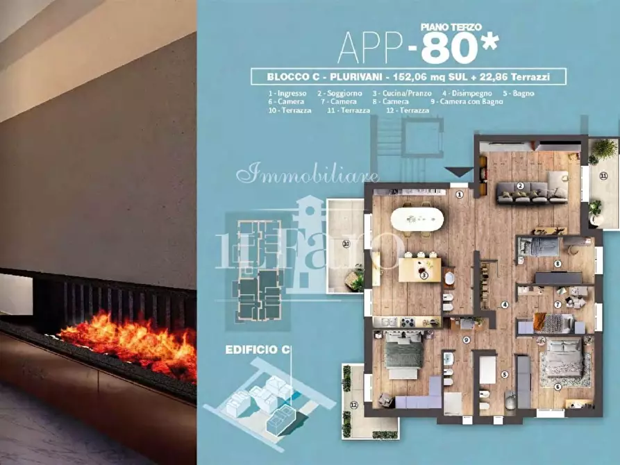 Immagine 6 di Mansarda in vendita  a Campi Bisenzio