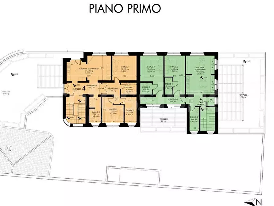 Immagine 11 di Appartamento in vendita  a Pisa