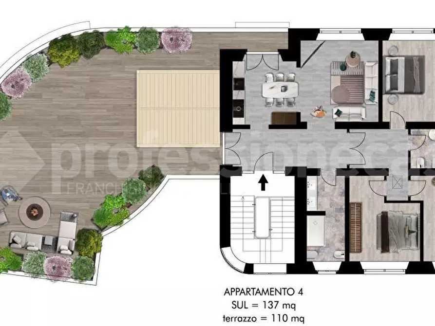 Immagine 13 di Appartamento in vendita  a Pisa