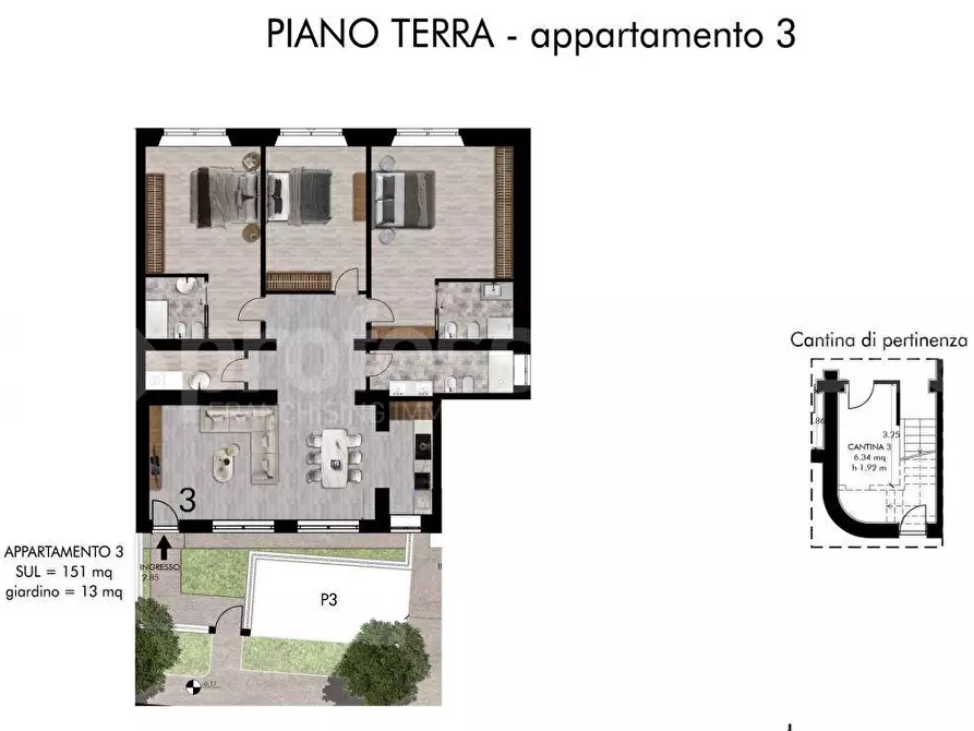 Immagine 10 di Appartamento in vendita  a Pisa