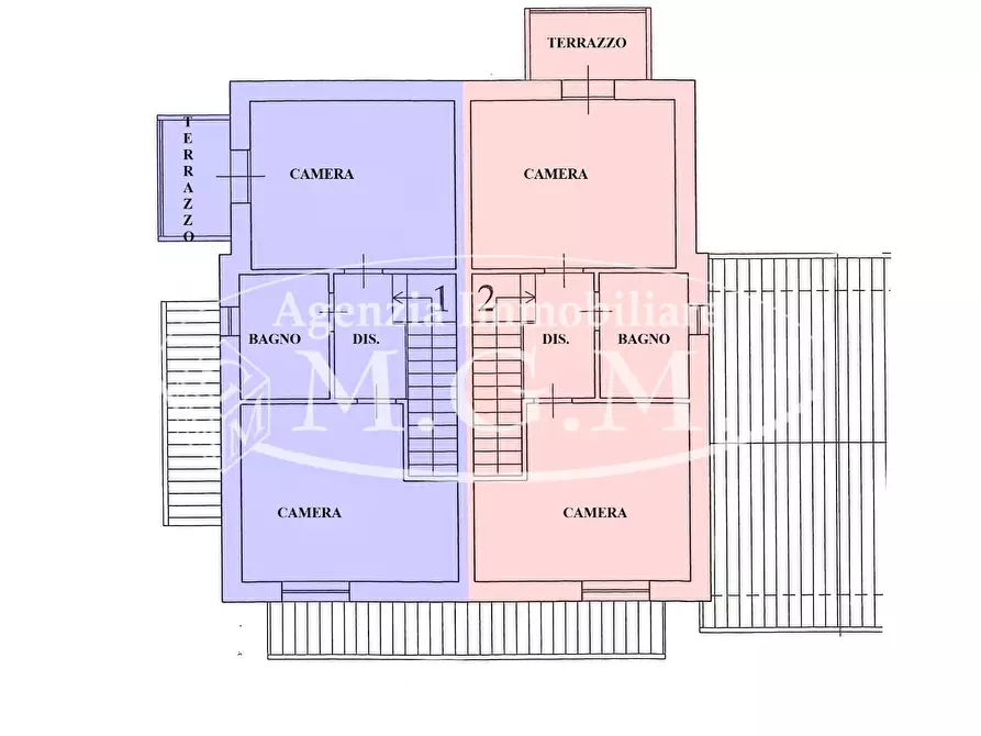 Immagine 2 di Casa bifamiliare in vendita  a Santa Maria A Monte