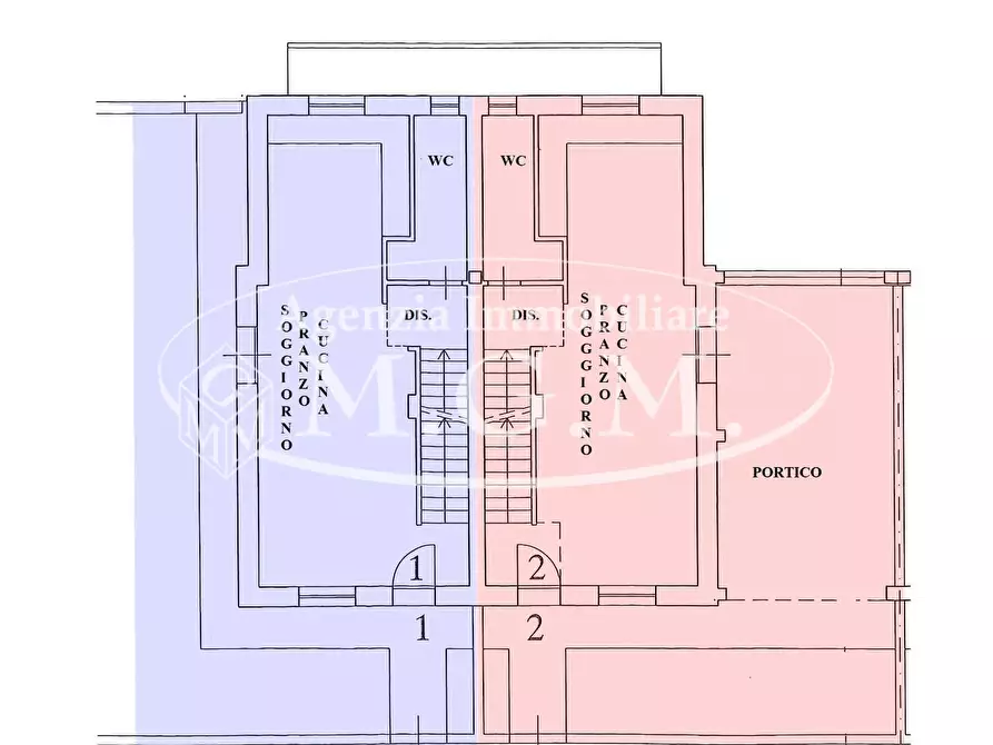Immagine 1 di Casa bifamiliare in vendita  a Santa Maria A Monte
