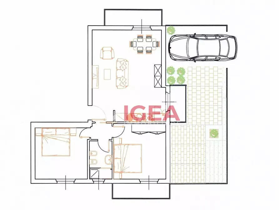 Immagine 3 di Appartamento in vendita  a Siena