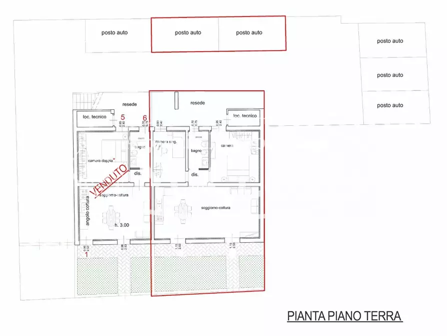 Immagine 11 di Appartamento in vendita  a Pontedera