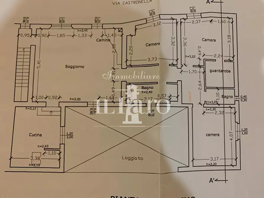 Immagine 15 di Porzione di casa in vendita  a Campi Bisenzio