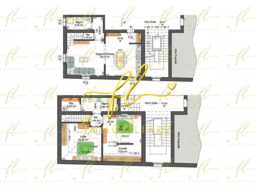 Immagine 6 di Appartamento in vendita  a Cecina