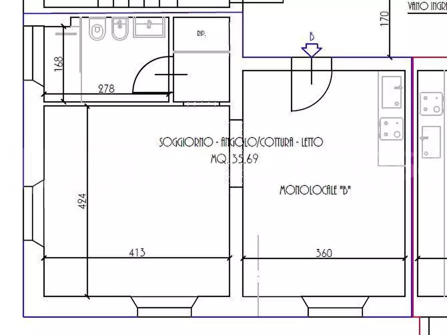 Immagine 19 di Appartamento in vendita  a Pisa