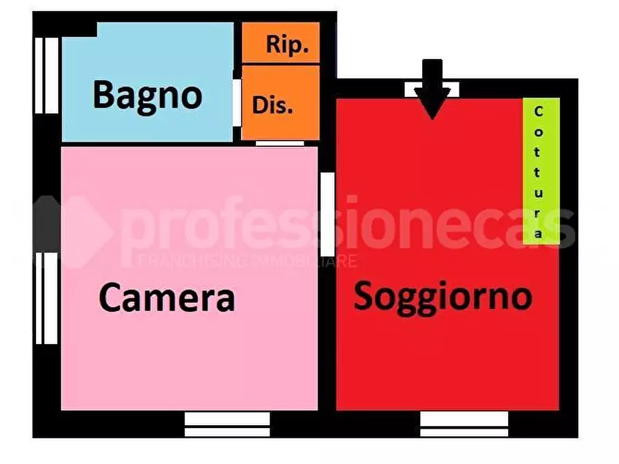 Immagine 3 di Appartamento in vendita  a Pisa