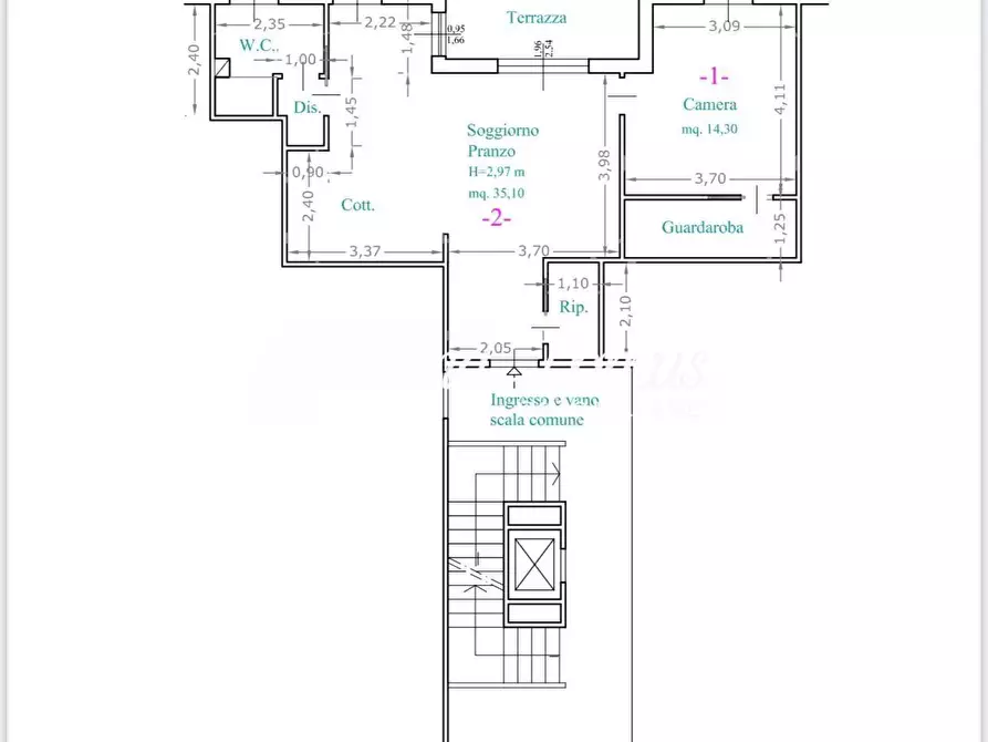 Immagine 17 di Appartamento in vendita  a Siena
