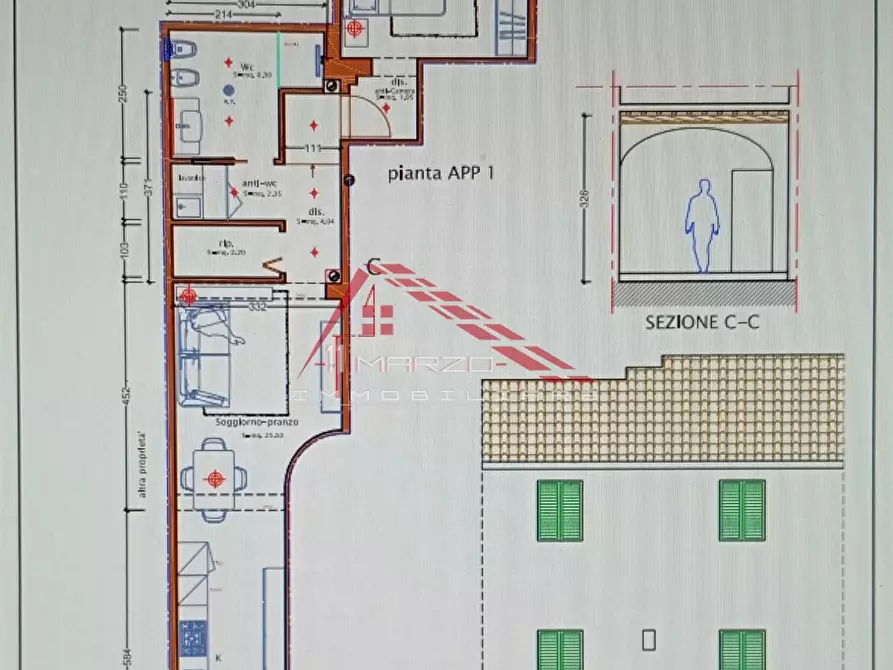 Immagine 1 di Appartamento in vendita  a Cascina