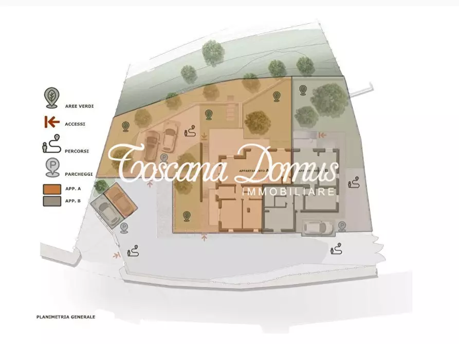 Immagine 6 di Casa bifamiliare in vendita  a Monteriggioni
