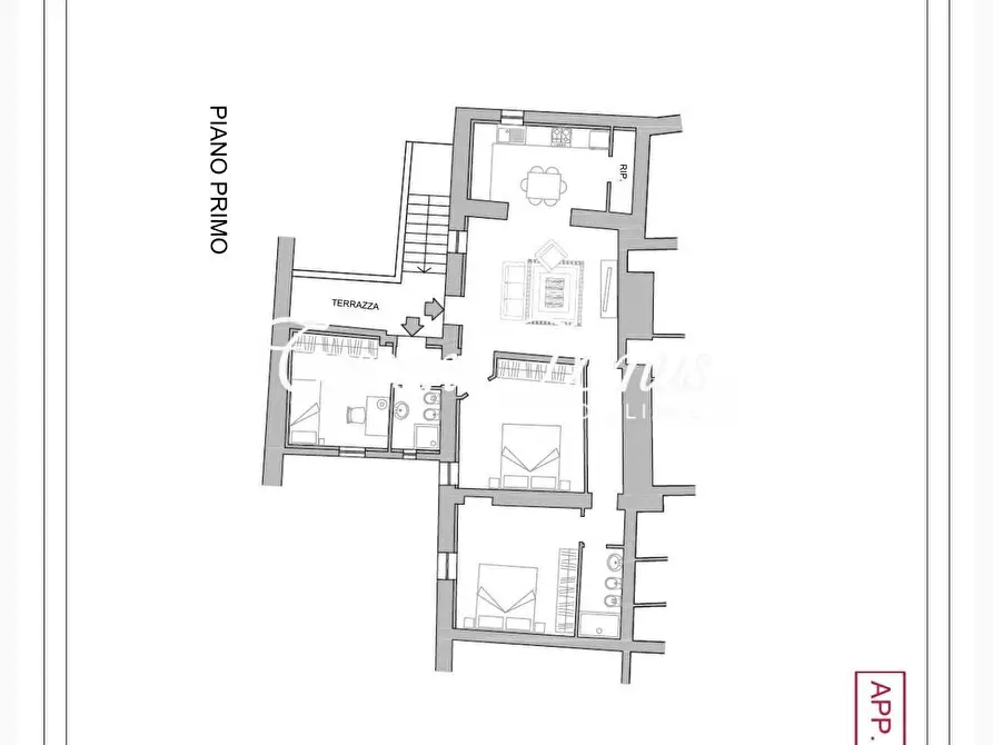 Immagine 5 di Appartamento in vendita  a Siena