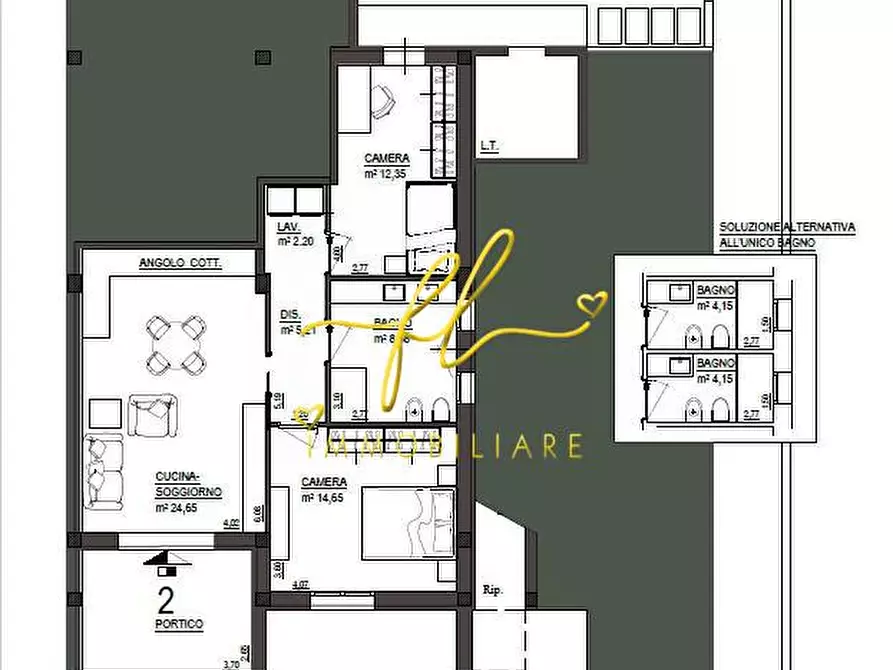 Immagine 5 di Appartamento in vendita  a Cecina