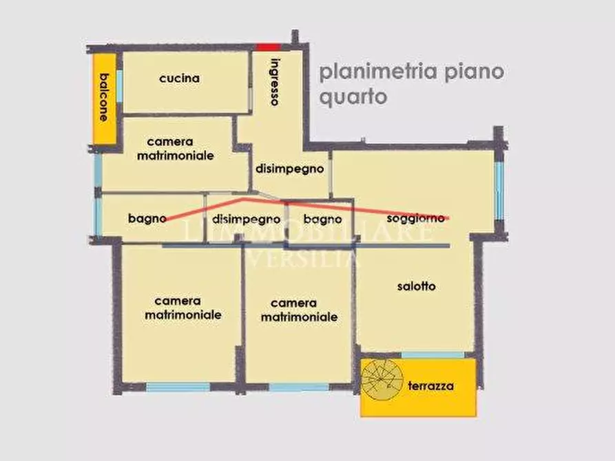 Immagine 9 di Mansarda in vendita  a Massa