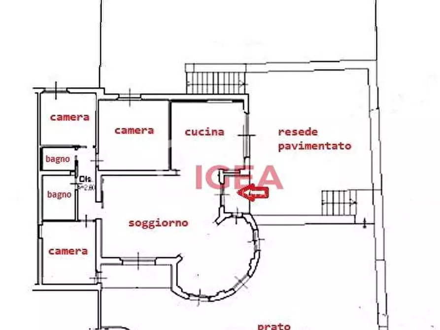 Immagine 2 di Appartamento in vendita  a Monteriggioni