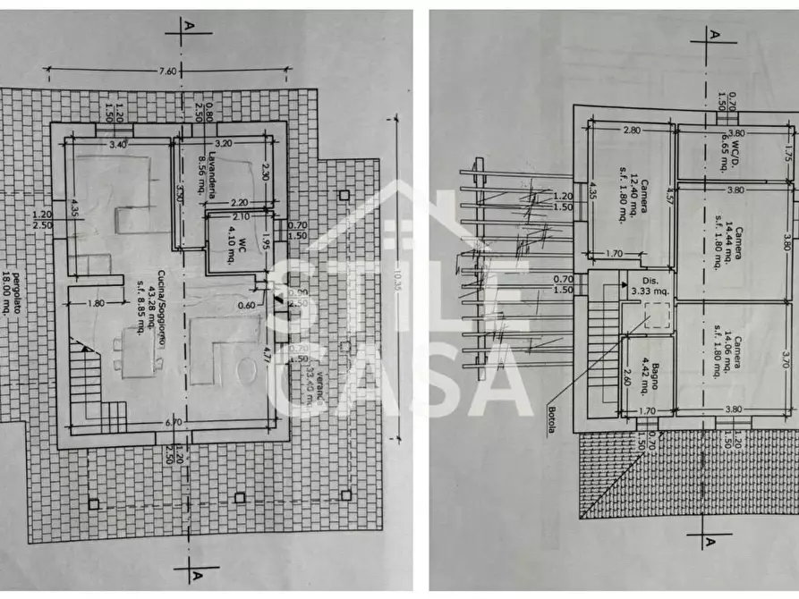 Immagine 4 di Villa in vendita  a Capannori