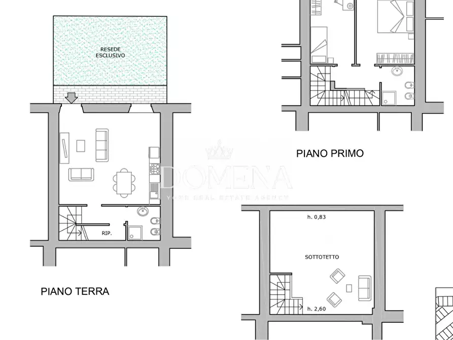 Immagine 3 di Appartamento in vendita  a Siena