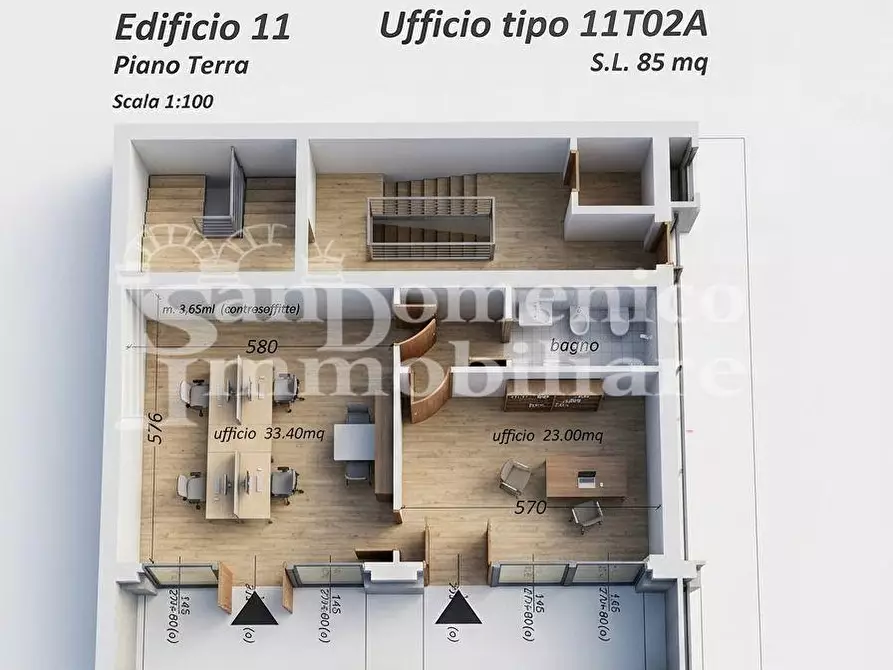 Immagine 1 di Ufficio in vendita  a Pisa