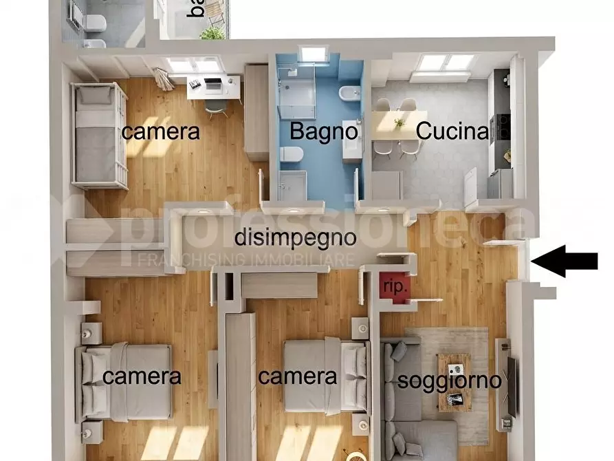 Immagine 21 di Appartamento in vendita  a Pisa