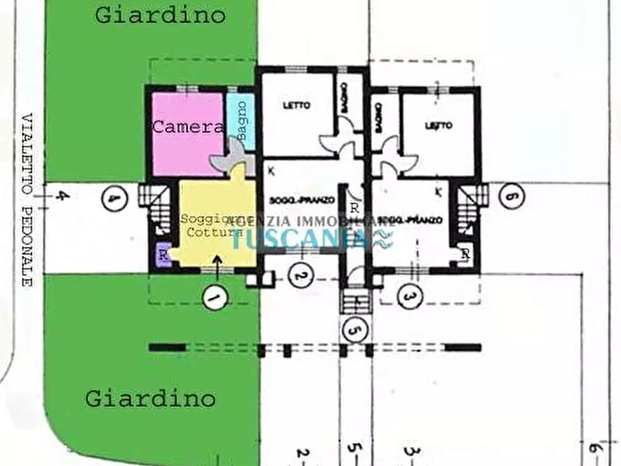 Immagine 5 di Appartamento in affitto  a Castagneto Carducci