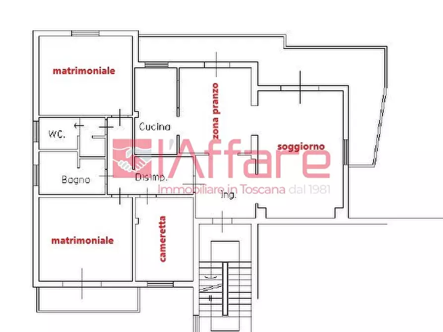 Immagine 29 di Mansarda in vendita  a Buggiano