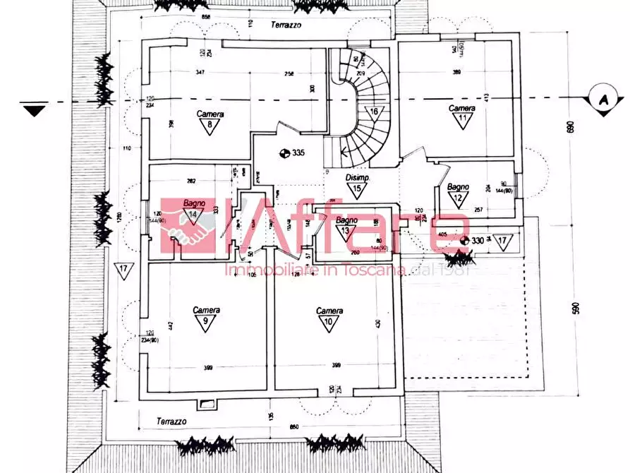 Immagine 57 di Villa in vendita  a Massa E Cozzile