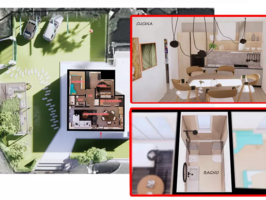 Immagine 6 di Casa semindipendente in vendita  a Ortonovo