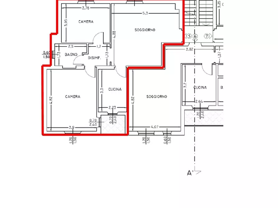 Immagine 16 di Appartamento in vendita  a Castelnuovo Magra