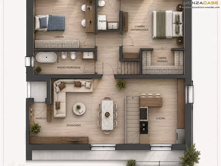 Immagine 1 di Villa in vendita  in via Biffi levati 8 a Monza