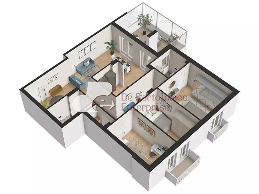 Immagine 8 di Appartamento in vendita  in Via Mitolo 23/B a Bari