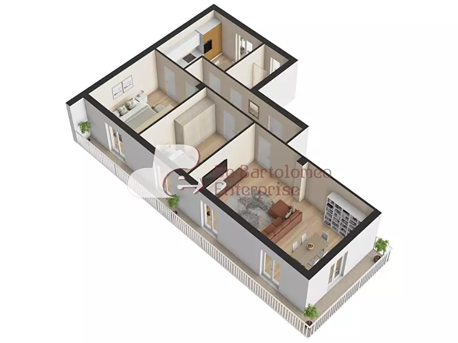 Immagine 4 di Appartamento in vendita  in via Dante Alighieri a Bari