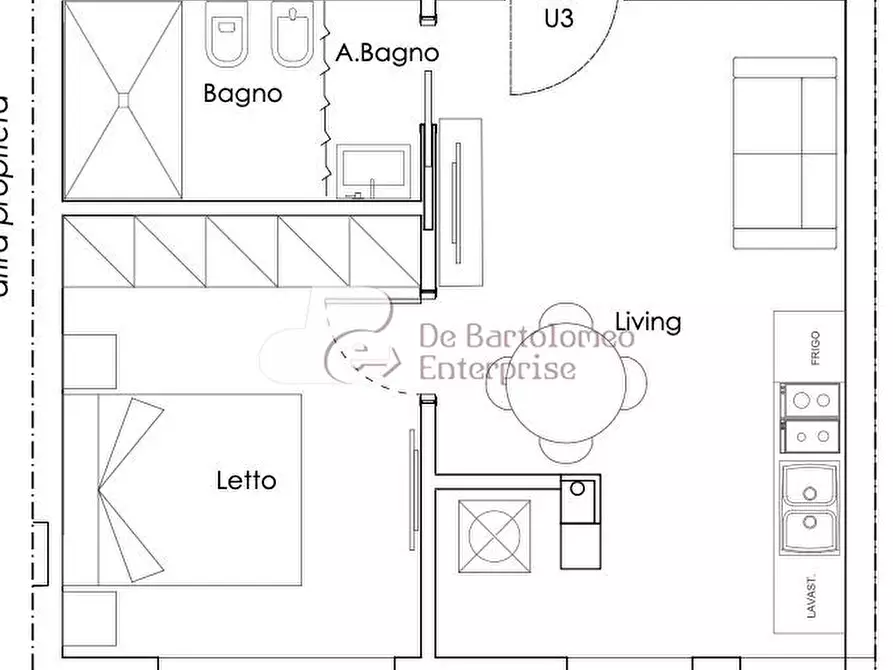 Immagine 2 di Appartamento in vendita  in Viale Della Repubblica a Bari