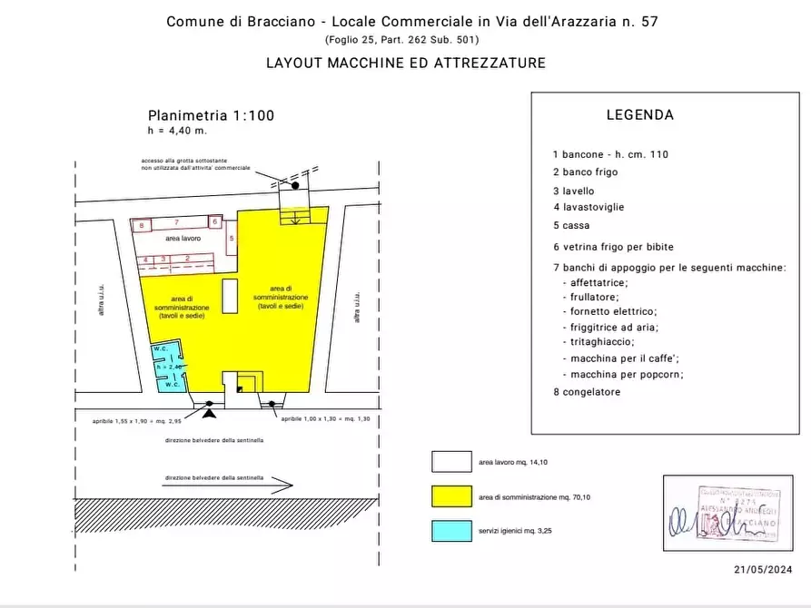 Immagine 2 di Bar / Ristorante in vendita  a Bracciano