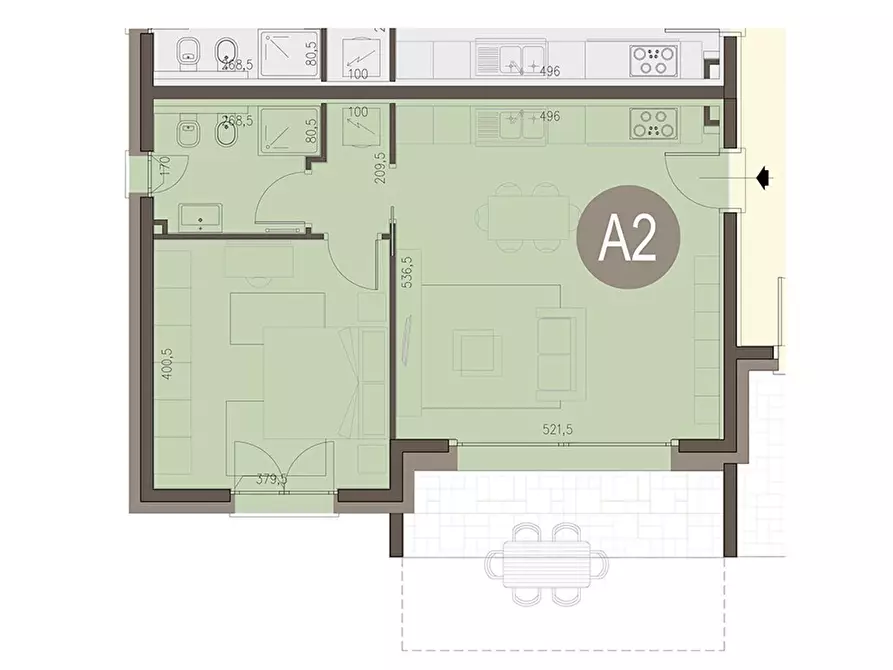 Immagine 5 di Appartamento in vendita  a Guanzate