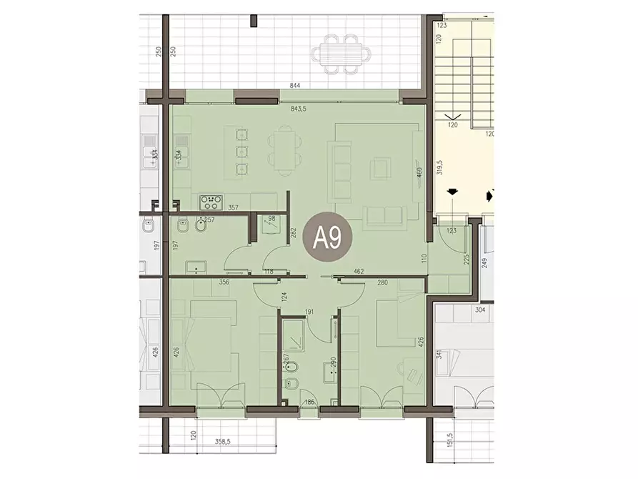 Immagine 9 di Appartamento in vendita  a Guanzate